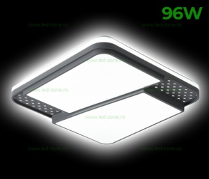 Plafoniera LED 96W Patrata 3 Functii cu Telecomanda LZ1129