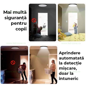Plafoniera LED Senzor Miscare 18W Rotunda LZ01 - Img 4
