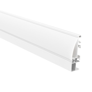 Profil Aluminiu Aplicat Alb Dispersor Alb 2M 13.5MM Plinta
