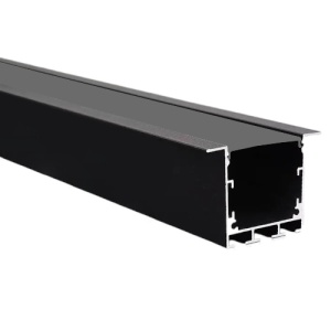 Profil Aluminiu Incastrat Negru Dispersor Negru 2M 32MM