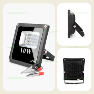Proiector LED 10W Slim SMD 12V Alimentare Clesti  - Img 2