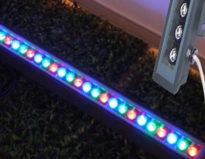 Proiector LED 18W 220V Liniar 100cm RGB Fara Telecomanda - Img 2