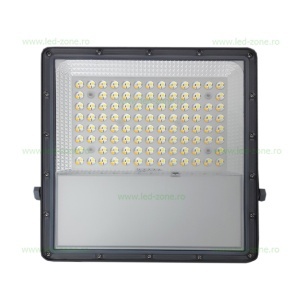 Proiector LED 300W Slim cu Panou Solar si Telecomanda 3 Functii