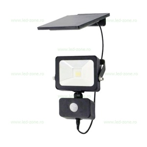 Proiector LED 7.5W cu Panou Solar si Senzor Miscare