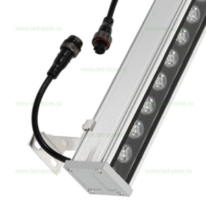 Proiector LED 9W 220V Liniar 30cm RGB Telecomanda - Img 2