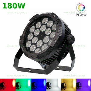 Proiector LED PAR 180W RGBW DMX - Img 1
