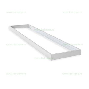 Rama Panou LED 120x30cm Aplicat Alb