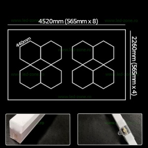 Set Tub LED Modular 600W Tuburi 440mm LZ3950 - Img 3