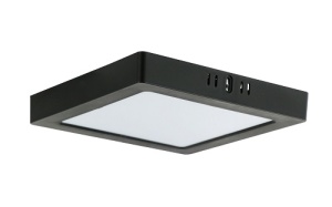 Spot LED 18W Patrat Negru Aplicat LZ30355