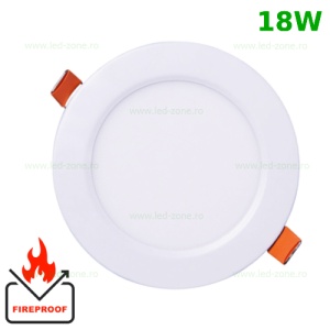 Spot LED 18W Rotund Alb Ignifug - Img 1