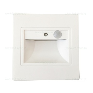Spot LED 1W Patrat Alb Trepte Senzor - Img 1