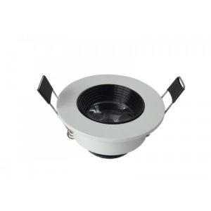 Spot LED 1x1W Rotund Mobil Alb 220V