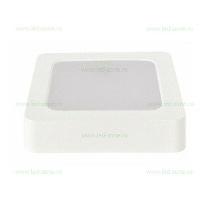 Spot LED 24W Patrat Alb Aplicat SOLE