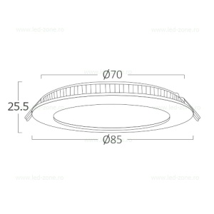 Spot LED 3W Rotund Incastrat CCT IP40 - Img 5