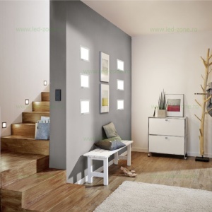 Spot LED 5W Patrat IP44 Alb FUEVA 5 - Img 2