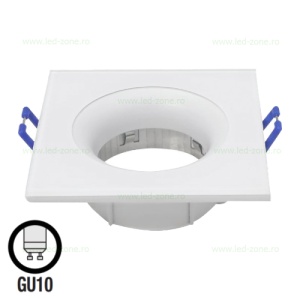 Suport Incastrat 1 Bec Spot LED GU10 Patrat KAKTUS IP65 - Img 3