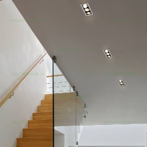 Suport Incastrat 3 Becuri Spot LED GU10 - Img 3