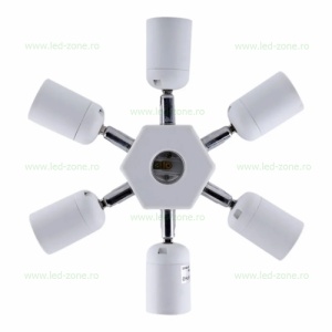 Adaptor soclu bec 7xE27 - Img 3