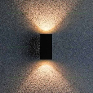 Aplica LED 2x1W Exterior Neagra LZ905F