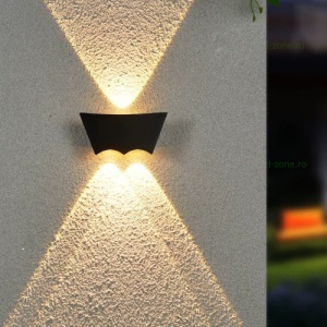 Aplica LED 6W Exterior Negru DS-T611