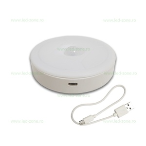Aplica Magnetica cu LED 5W Senzor Acumulator USB