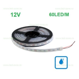 Banda LED 2835 60 SMD/ML Submersibila 12V - Img 1