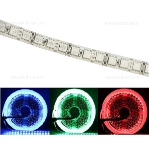 Banda LED 5050 120 SMD/ML RGB Interior 10mm 12V
