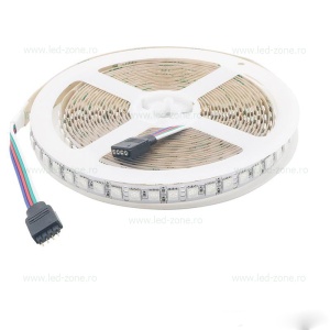 Banda LED 5050 120 SMD/ML RGB Interior 10mm 12V - Img 2