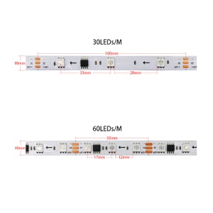 Banda LED 5050 60 SMD/ML RGB Digitala 12V Interior WS2811 - Img 3