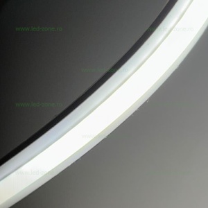 Banda LED COB 220V Alba Slim Silicon Mat Autoadeziva Taiere 10cm - Img 2