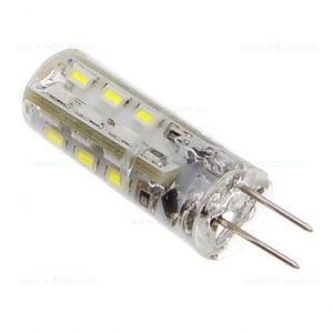 Bec LED G4 1.5W Corn Silicon 12V