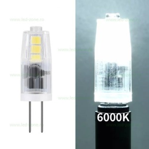Bec LED G4 1.5W SMD Plastic 12V  - Img 4