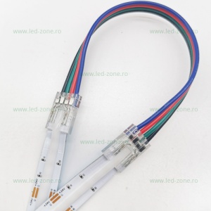 Conector Imbinare 4 Fire Banda LED RGB COB 10mm Interior - Img 1