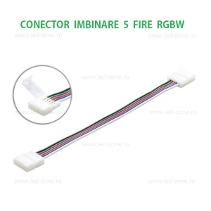 Conector Imbinare 5 Fire Banda LED SMD 5050 12V RGBW - Img 1