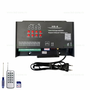 Controller Adresabil Banda LED RGB Digitala Pixel HS-8