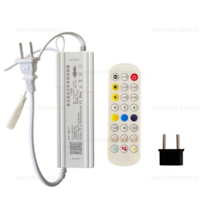 Controller Banda LED RGB Digitala 220V 400W Bluetooth Telecomanda RF - Img 1