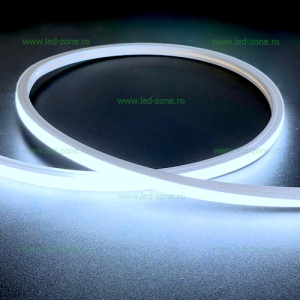 Furtun LED Neon Flex Slim 220V 10x10mm Taiere 10cm - Img 3