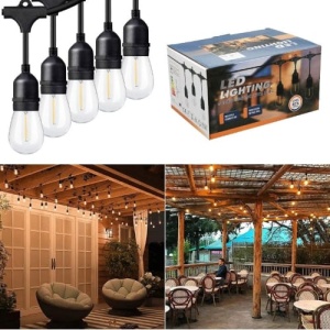Ghirlanda 5M 10 Becuri LED Lumina Calda