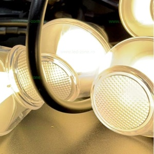 Ghirlanda 5M cu 10 Becuri LED IP65 Suspendate