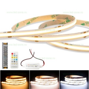 Kit Banda LED COB 560 LED/ML CCT Rola 10m 24V IR