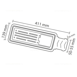 Lampa LED Iluminat Stradal 50W SMD Lupa VEGAS - Img 3