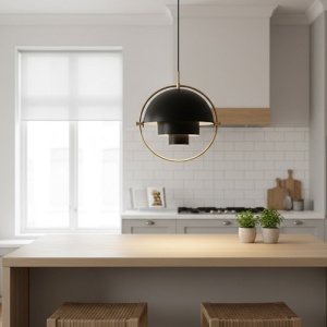 Lustra 1 Soclu E27 Neagra LZ801-1 - Img 3