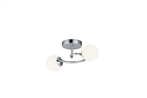 Lustra 2 Socluri E27 LZ6655-2 Argintie