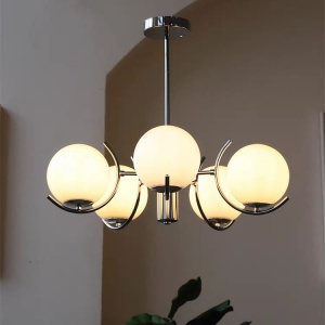 Lustra 5 Socluri E27 Crom LZ1003-5
