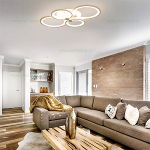 Lustra LED 112W 3 Functii Dimabila cu Telecomanda sau Telefon LZ6626-4 - Img 4