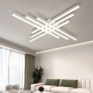 Lustra LED 112W Alba 3 Functii cu Telecomanda LZ116-6