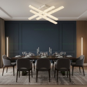 Lustra LED 112W Alba 3 Functii cu Telecomanda LZ3749-4 - Img 3
