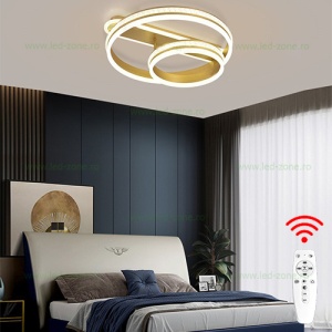 Lustra LED 160W 3 Functii Dimabila cu Telecomanda Cristal LZC872-2A - Img 1