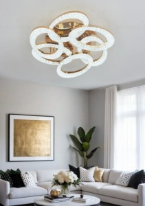 Lustra LED 168W 3 Functii Dimabila cu Telecomanda LZJ409/3+3 - Img 5