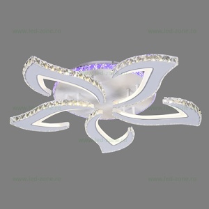 Lustra LED 178W 3 Functii RGB Smart Dimabila cu Telecomanda Cristal LZ7316-5 - Img 2